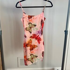 superdown Multicolor Butterfly Mini Dress
